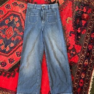 & Other Stories wide leg sailor jean